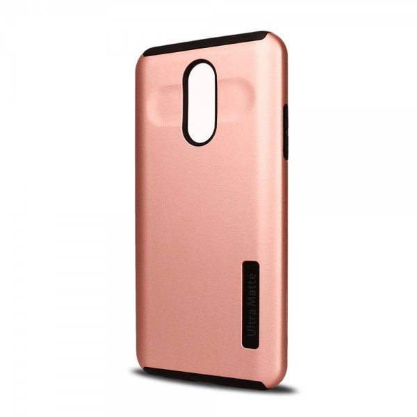 Wholesale LG Stylo 5 Ultra Matte Armor Hybrid Case (Rose Gold)